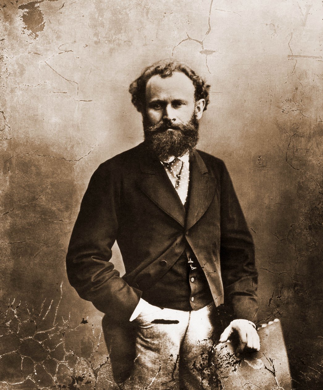 Portret Edouarda Maneta, malarza 1832-1883 (foto) autorstwa Nadar