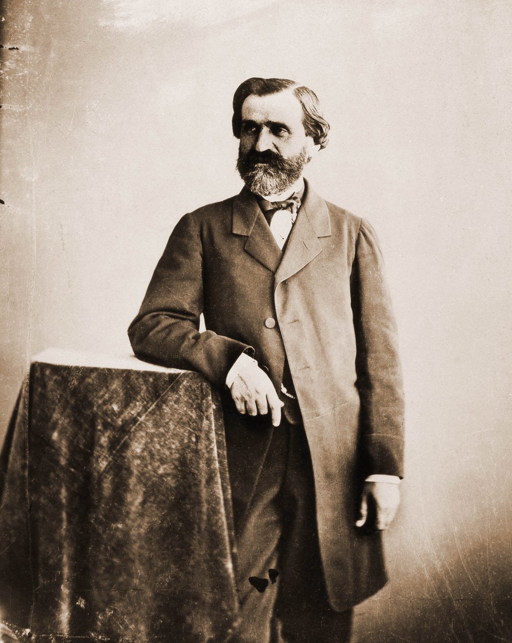 Portret Giuseppe Verdiego, muzyka 1813-1901 (zdjęcie) autorstwa Nadar