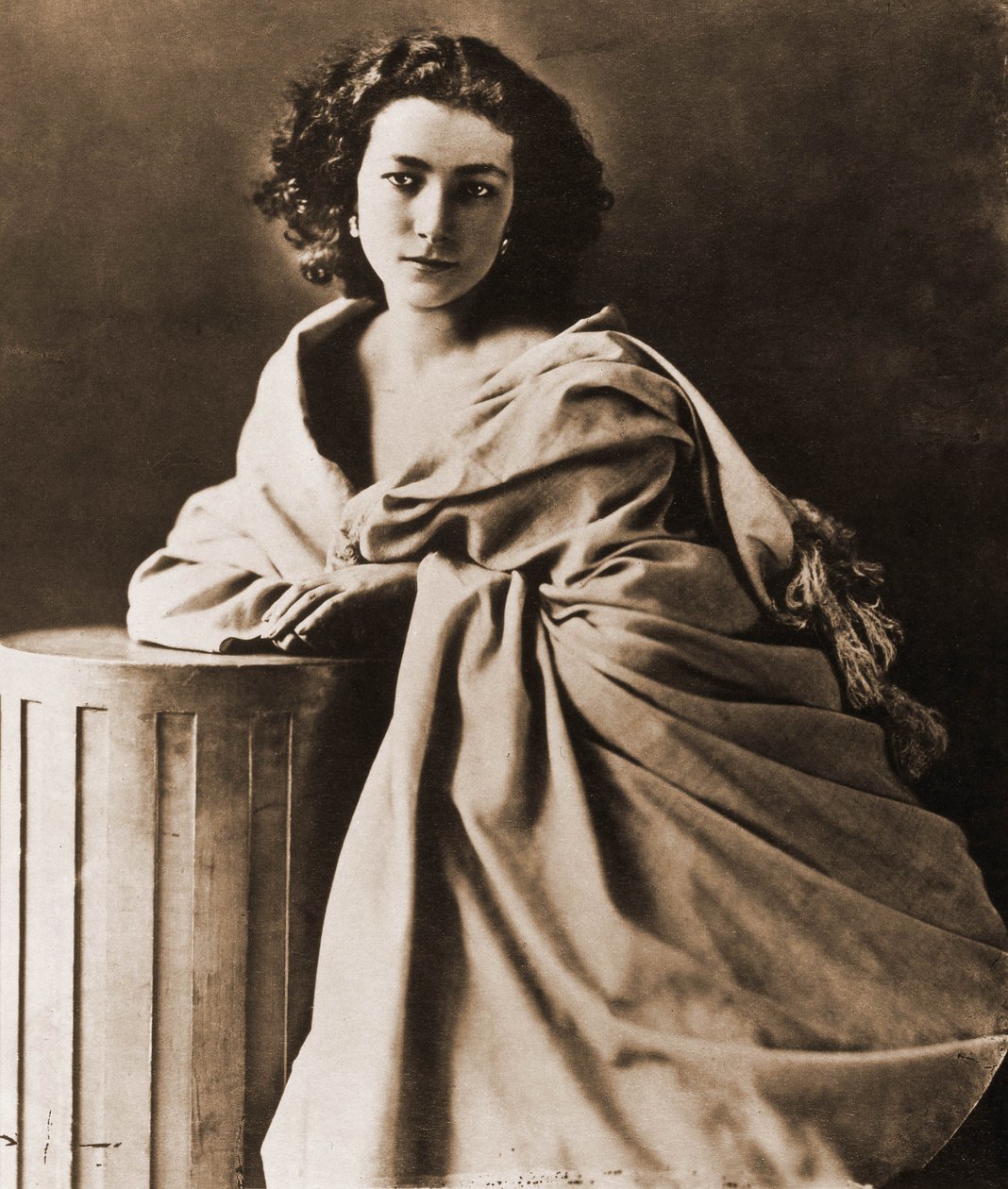 Portret Henriette Rosine Bernard dit Sarah Bernhardt (1844-1923), aktorki 1844-1923 (zdjęcie) autorstwa Nadar