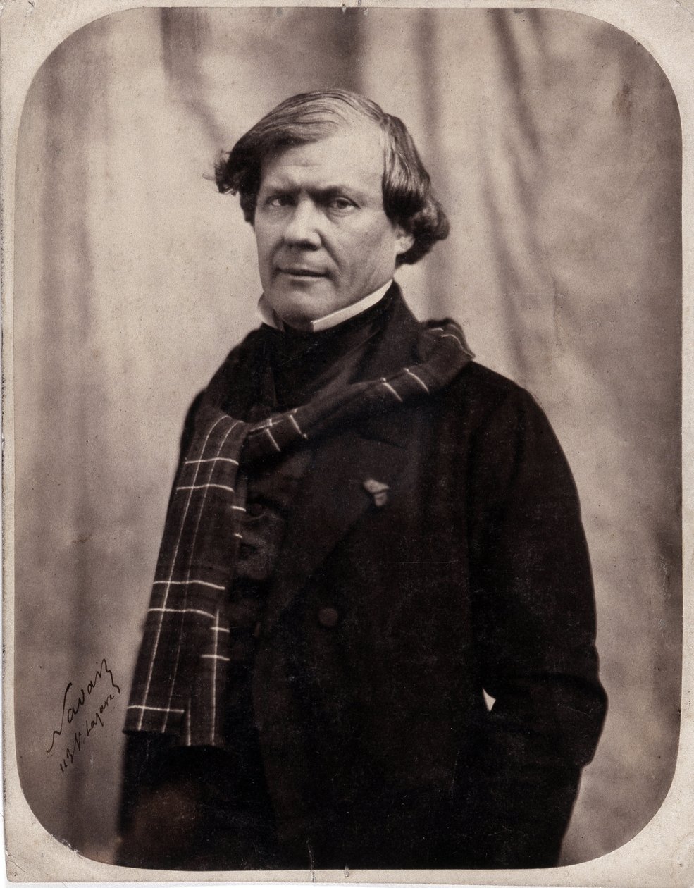 Portret Paula Lacroix powiedział P.L. Jacob bibliofil (1806-1884) autorstwa Nadar