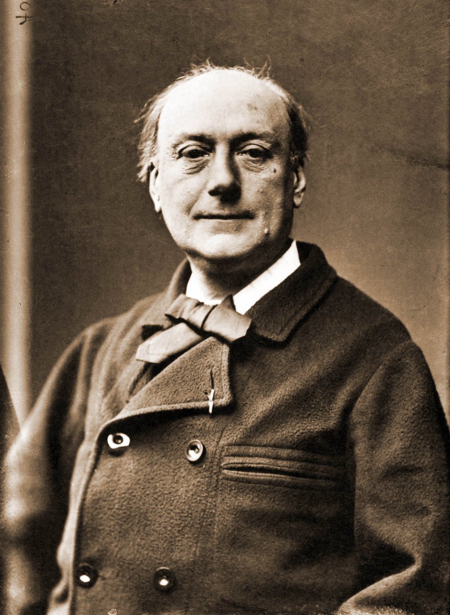 Portret Teodora de Banville, poeta 1823-1891 (zdjęcie) autorstwa Nadar