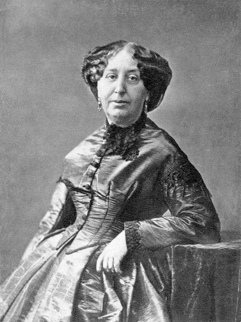 pisarka George Sand (1804-1876) 1860, fot. Nadar maj 1852 autorstwa Nadar