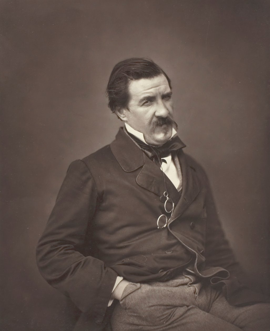 Champfleury urodzony Jules François Felix Fleury-Husson, francuski krytyk i powieściopisarz, 1821-1889, c.1855 autorstwa Nadar