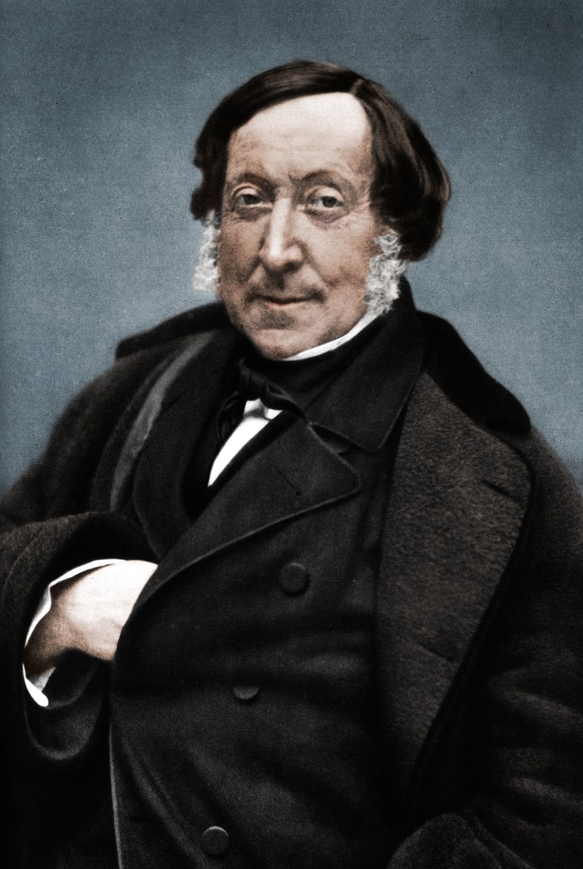Gioachino Rossini 1792-1868, włoski kompozytor autorstwa Nadar