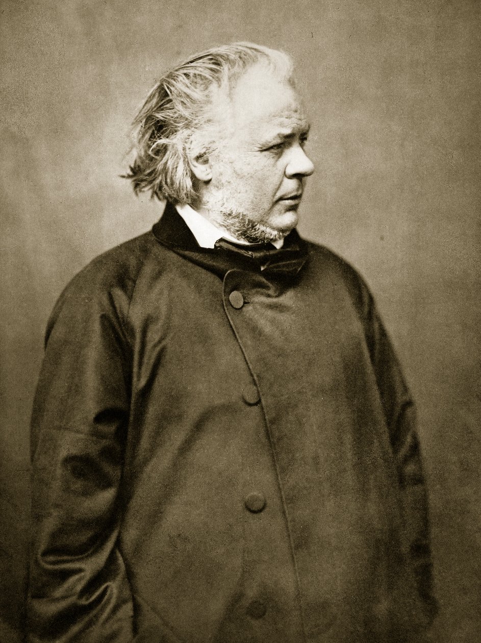 Honore Daumier (zdjęcie w sepii) autorstwa Nadar