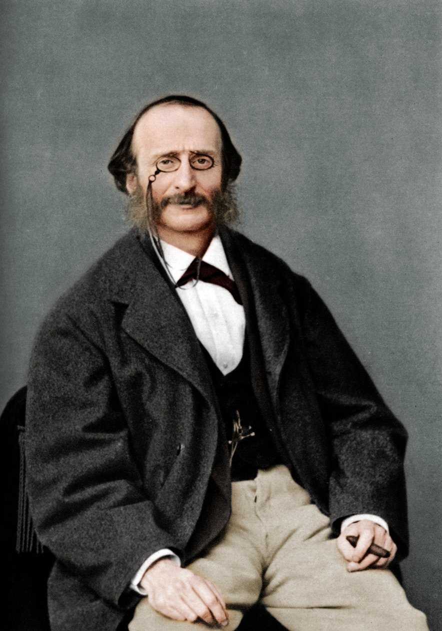 Jacques Offenbach 1819-1880, urodzony w Niemczech francuski kompozytor, wiolonczelista i impresario romantyków autorstwa Nadar