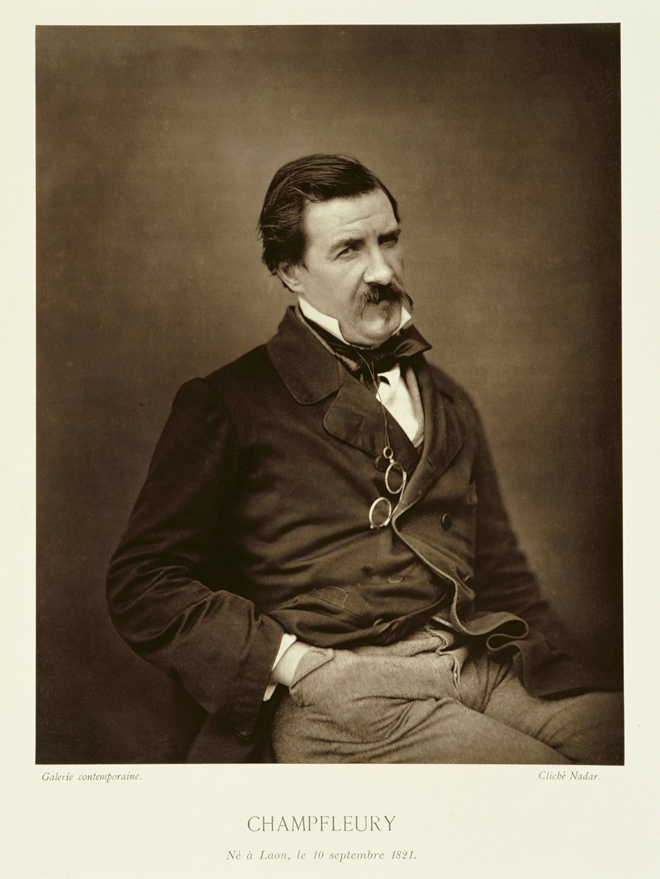 Jules Francois Felix Husson, „Champfleury” (1821-89), z „Galerie Contemporaine”, c.1874-78 autorstwa Nadar