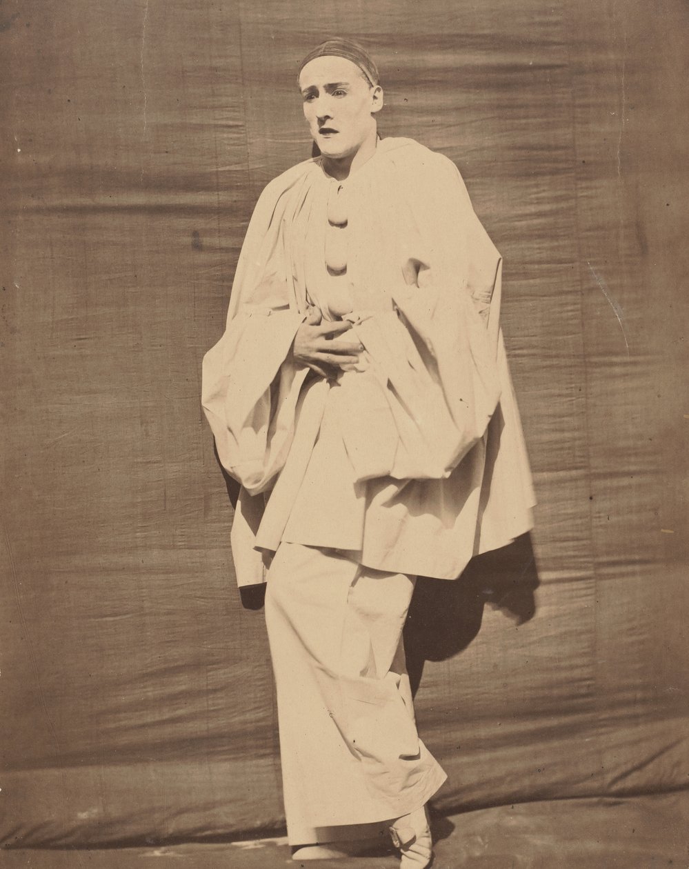 Pierrot w bólu, ca. 1854-55. autorstwa Nadar