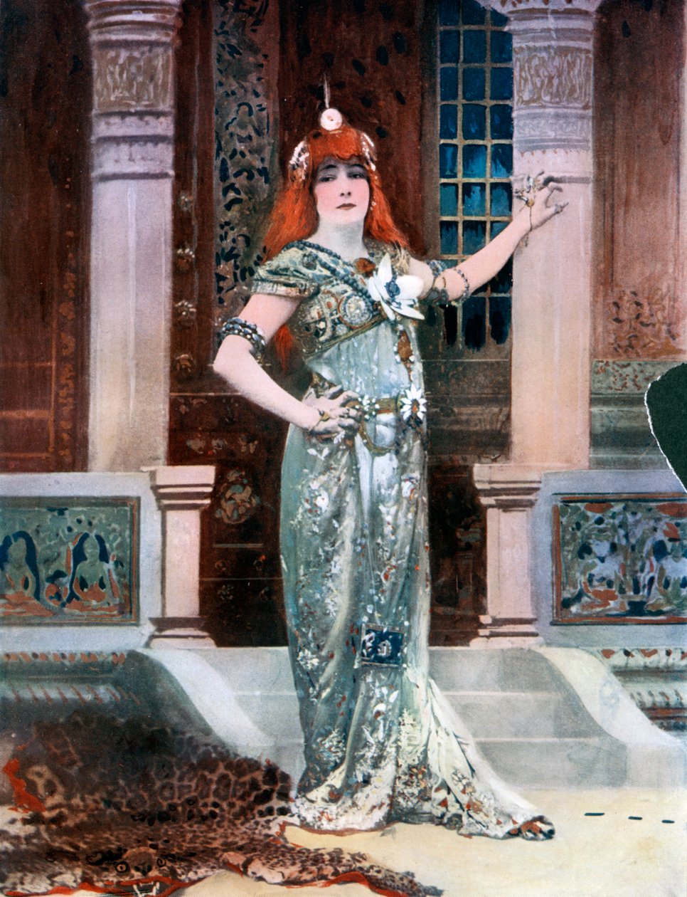 Sarah Bernhardt jako Izolda, c1902. autorstwa Nadar
