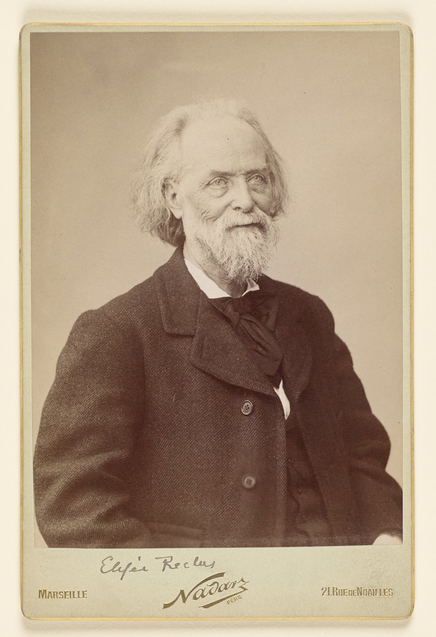 Élisée Reclus autorstwa Nadar [Gaspard Félix Tournachon]