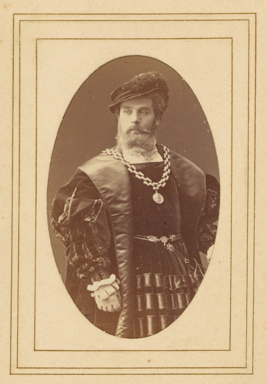 Worms [francuski aktor] autorstwa Nadar [Gaspard Félix Tournachon]