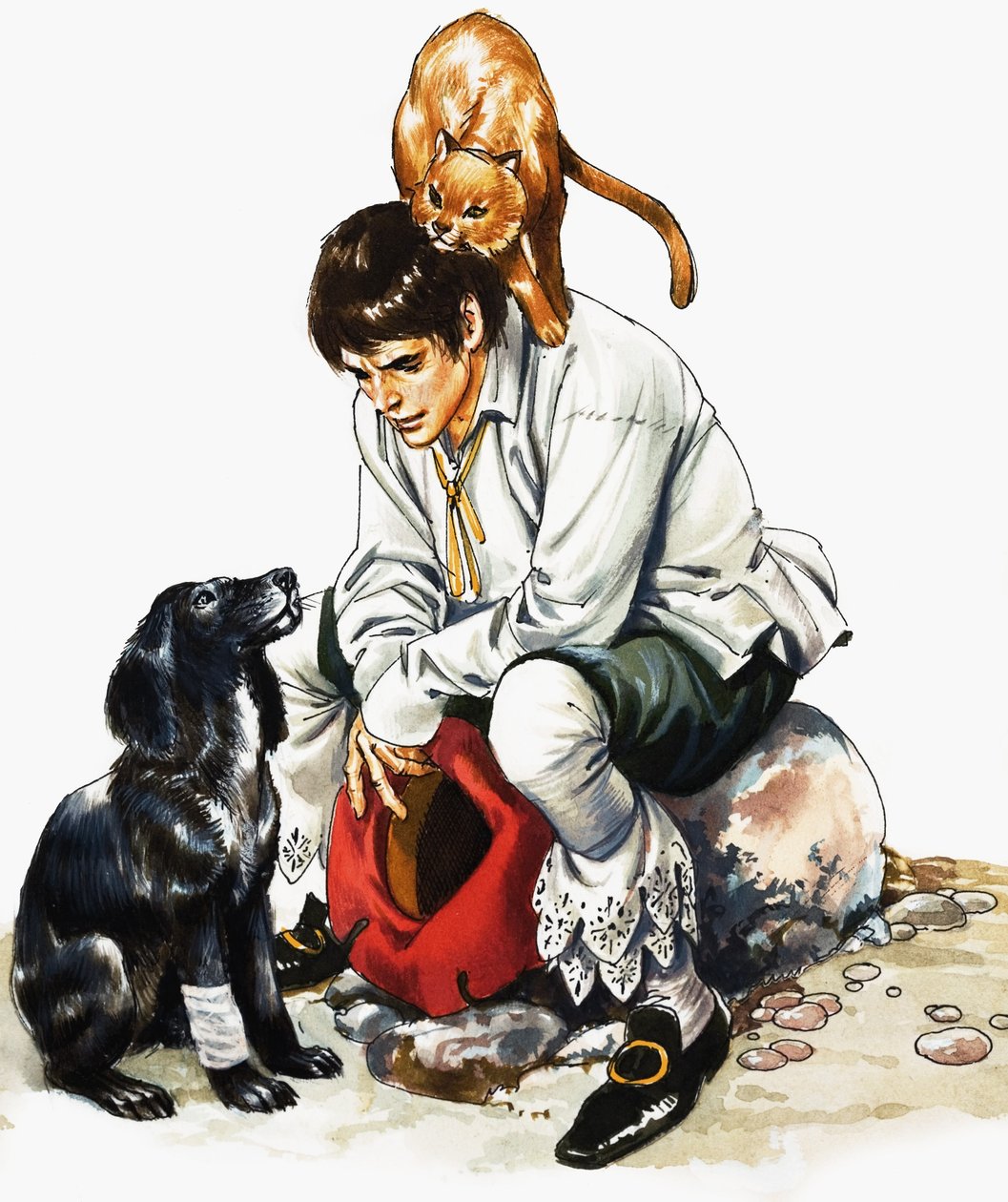 Dick Whittington () plus kot i pies autorstwa Nadir Quinto