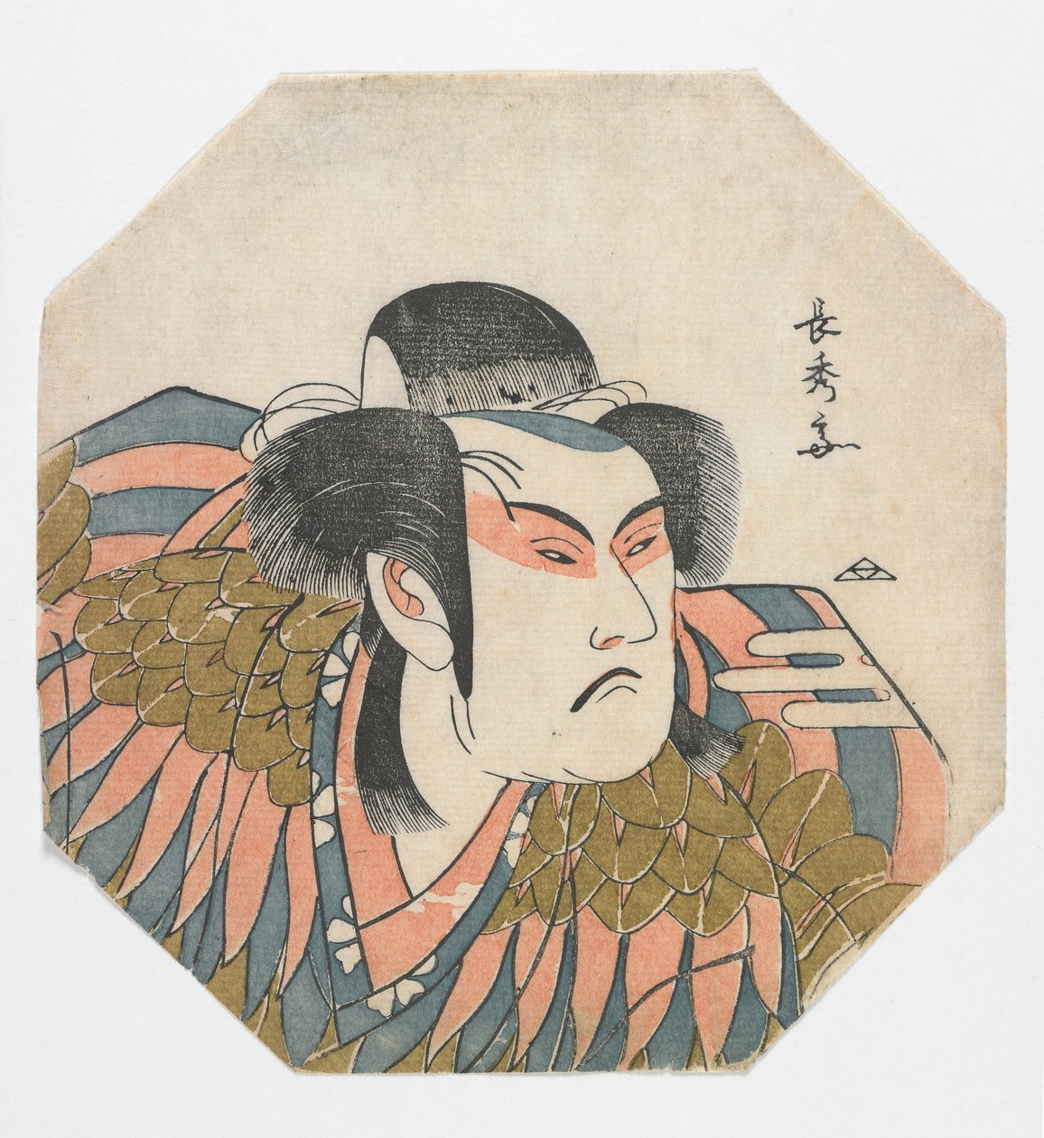 Aktor, okres Edo, 1857 (kolorowy drzeworyt) autorstwa Nagahide