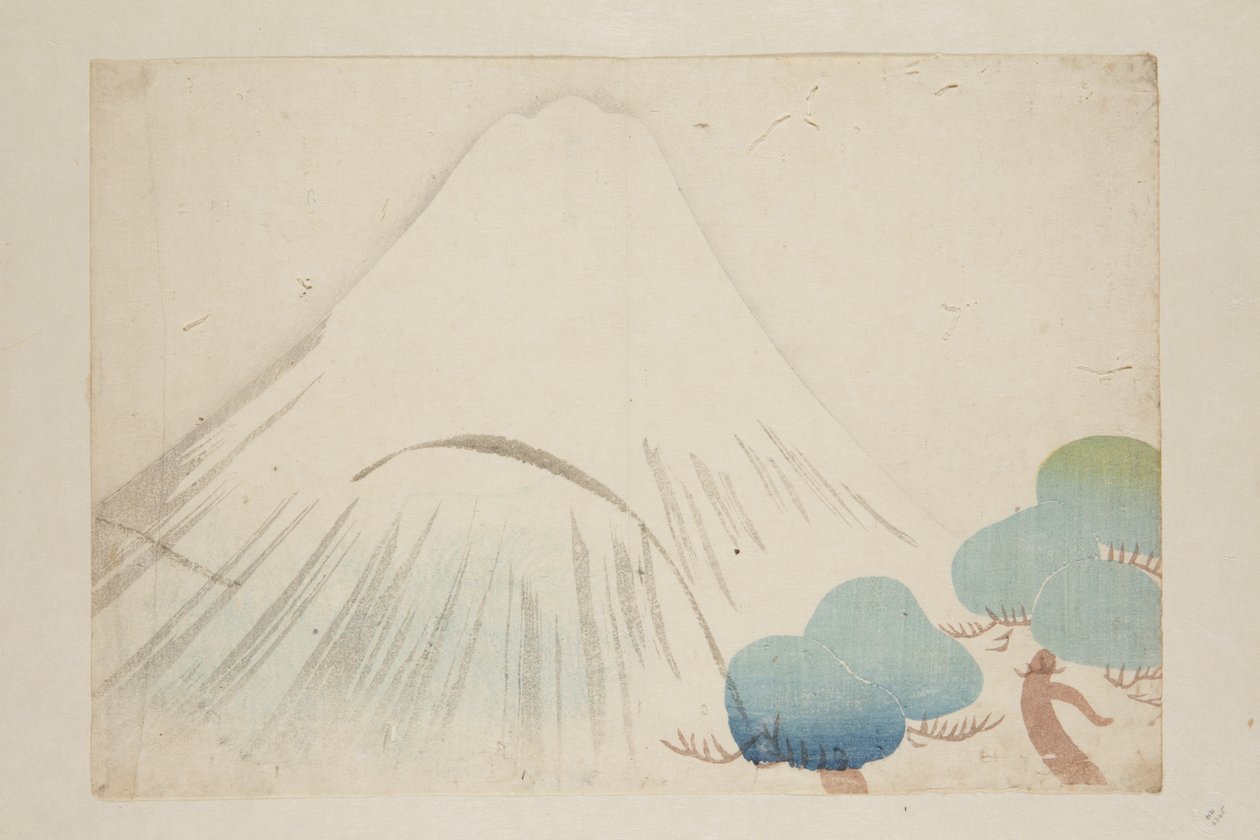 Fuji (kolorowy drzeworyt) autorstwa Nakamura Hochu