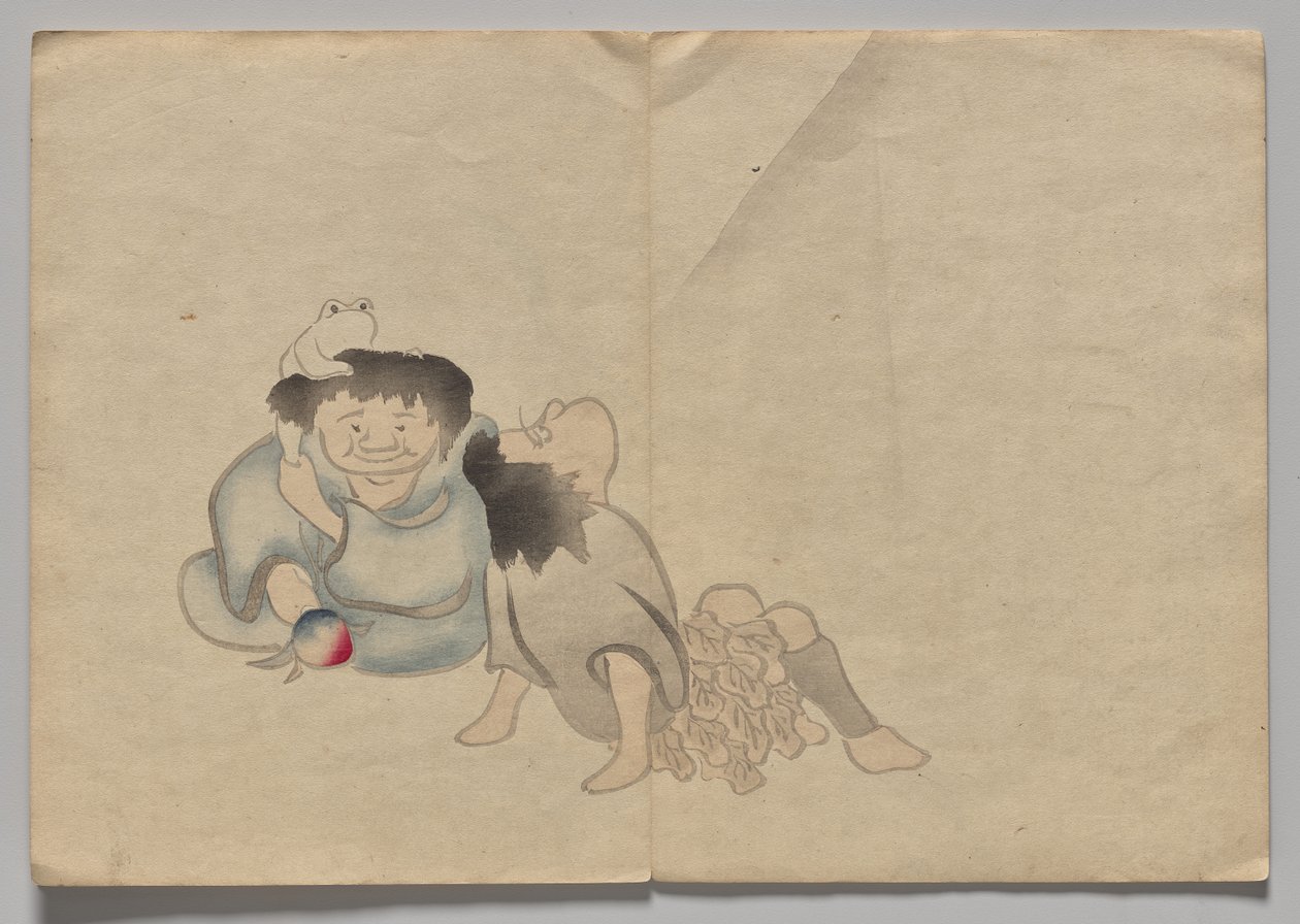 Scena z Kōrin Picture Book (tom 2) autorstwa Nakamura Hochu