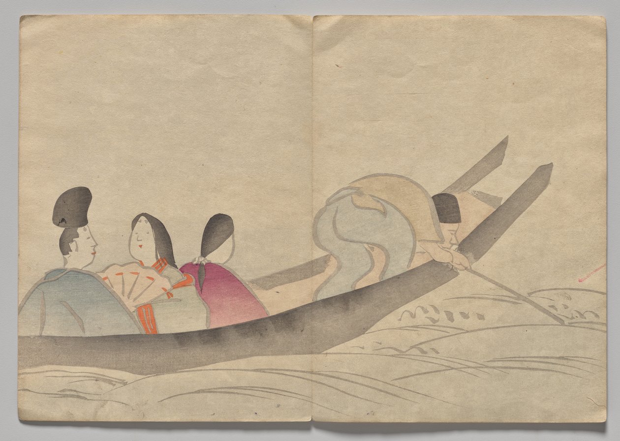 Scena z Kōrin Picture Book (tom 2) autorstwa Nakamura Hochu