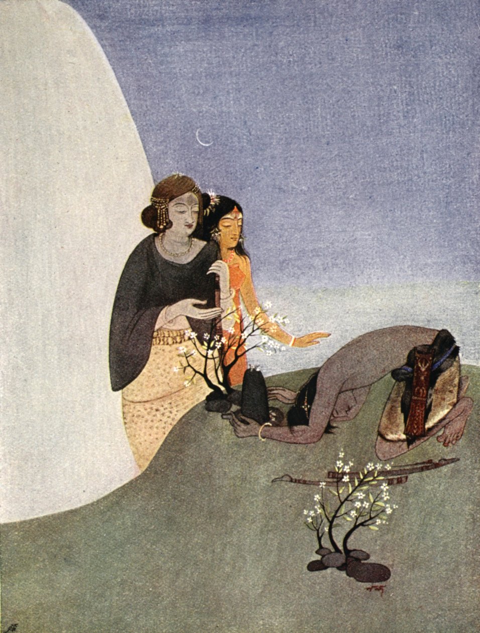 Kirat-Ardżuna, 1913. autorstwa Nandalal Bose