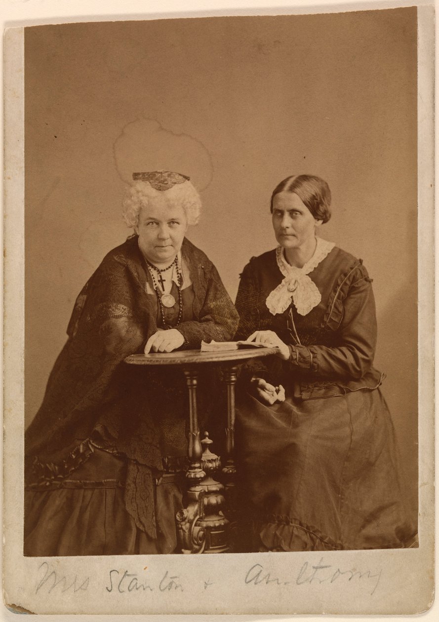 Elizabeth Cady Stanton i Susan B. Anthony autorstwa Napoleon Sarony