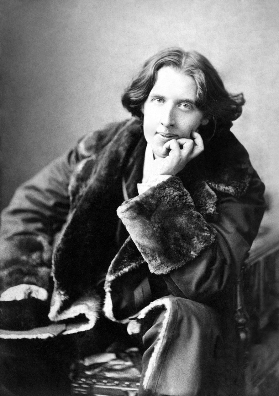Oscar Wilde w swoim ulubionym płaszczu, 1882 autorstwa Napoleon Sarony