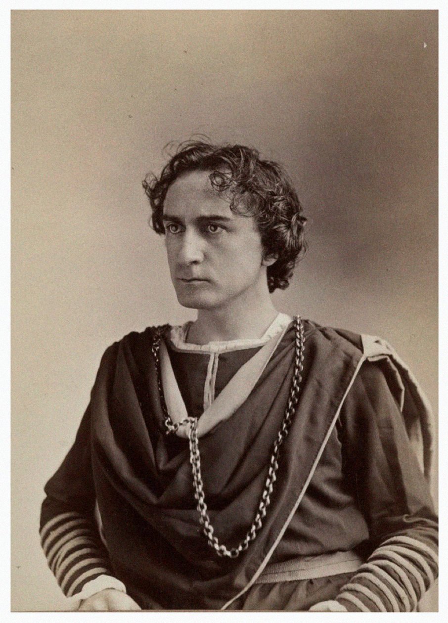 Portret Edwina Bootha jako Hamleta, c.1870 autorstwa Napoleon Sarony