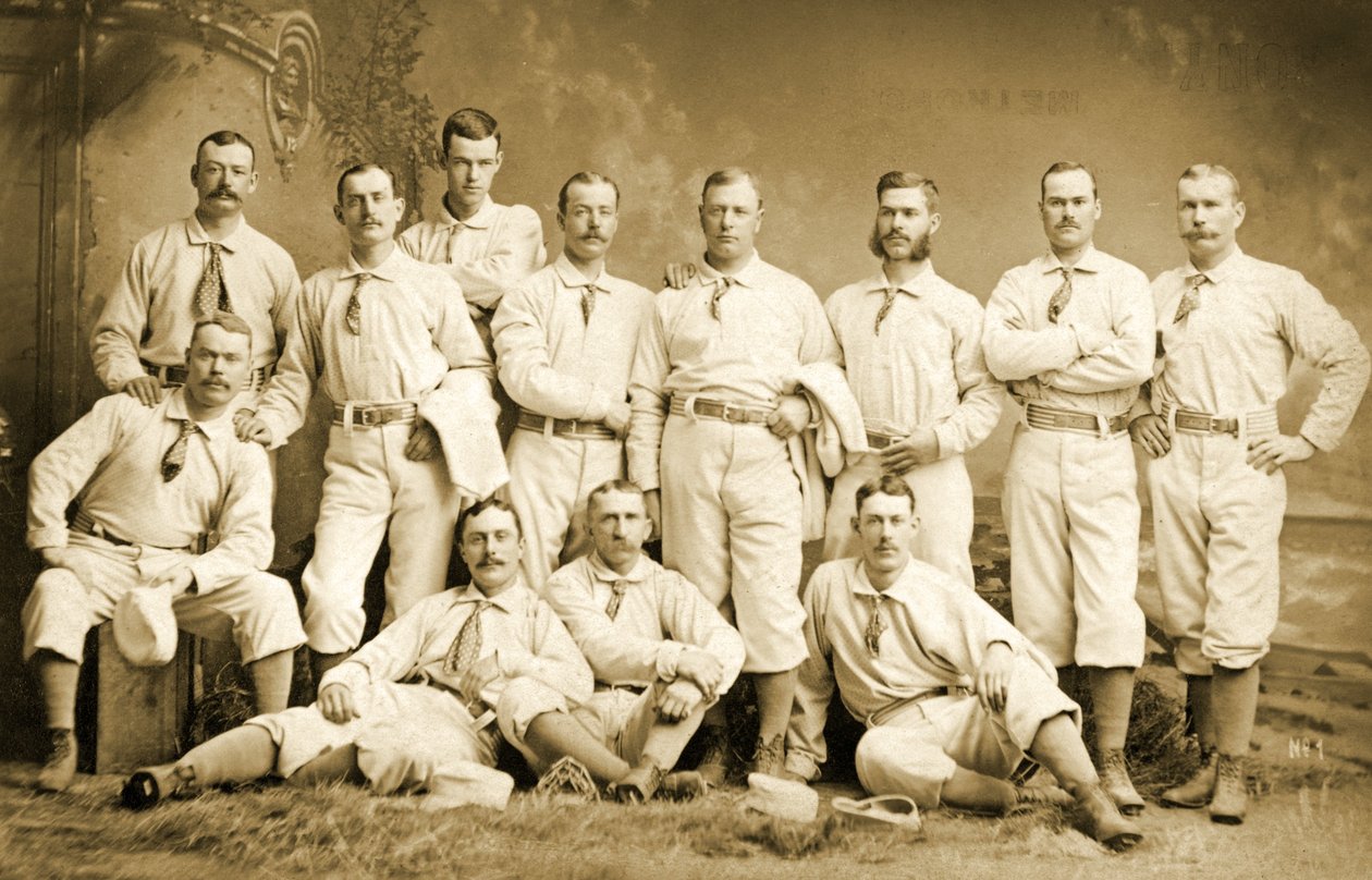 Metropolitan baseball 9, 1882 autorstwa Napoleon Sarony