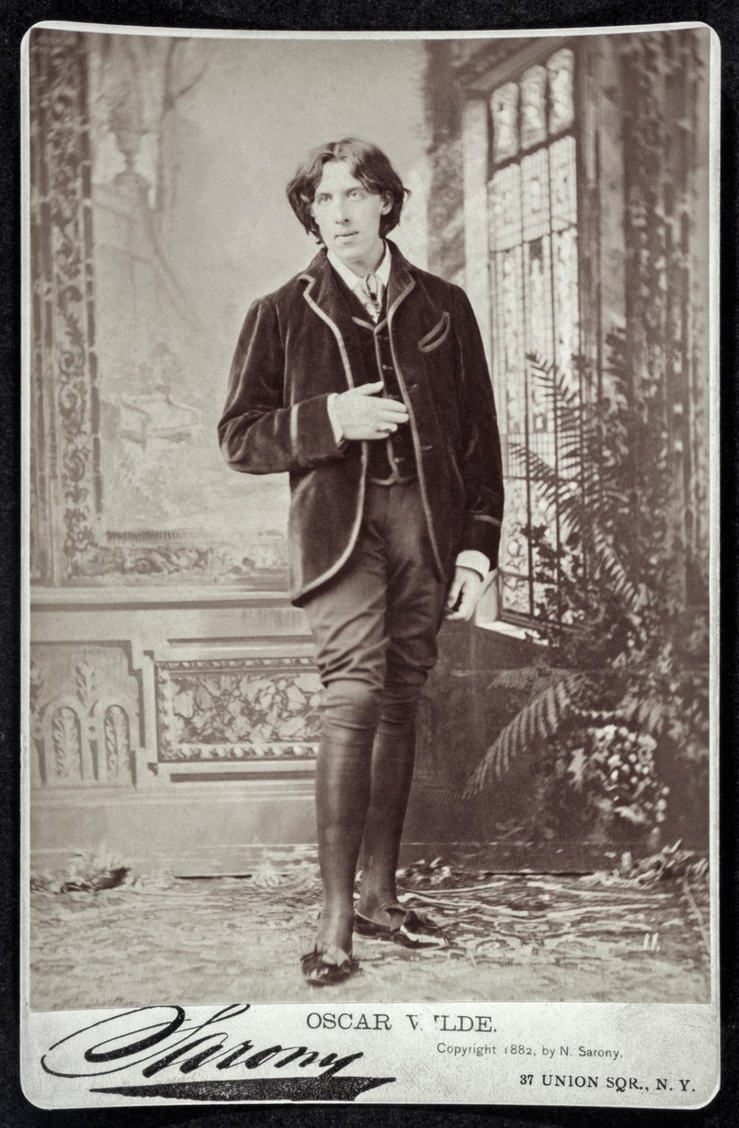 Oscar Wilde w Ameryce w 1882 roku (druk) autorstwa Napoleon (after) Sarony