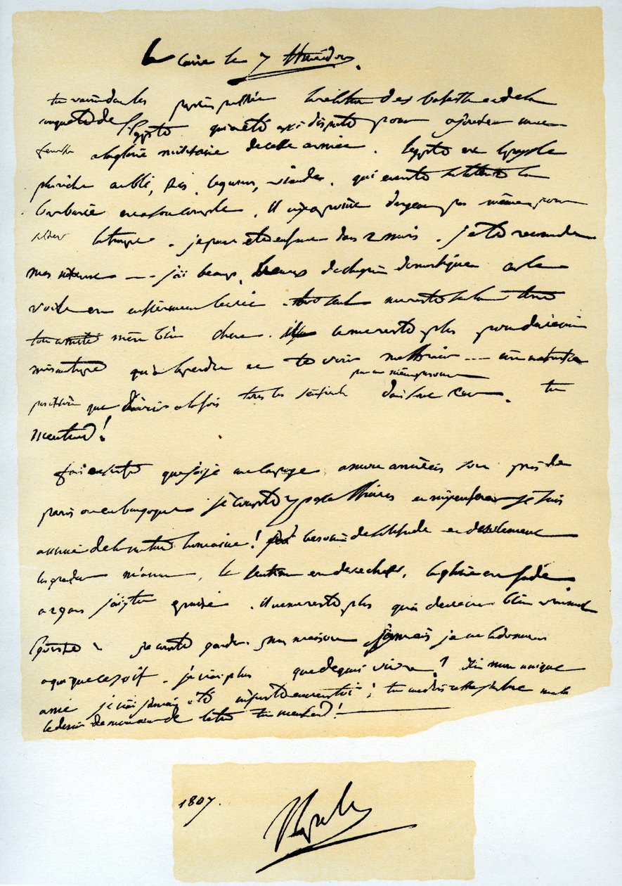List Napoleona Bonaparte do brata Józefa, 25 lipca 1798 r. autorstwa Napoleon Bonaparte I