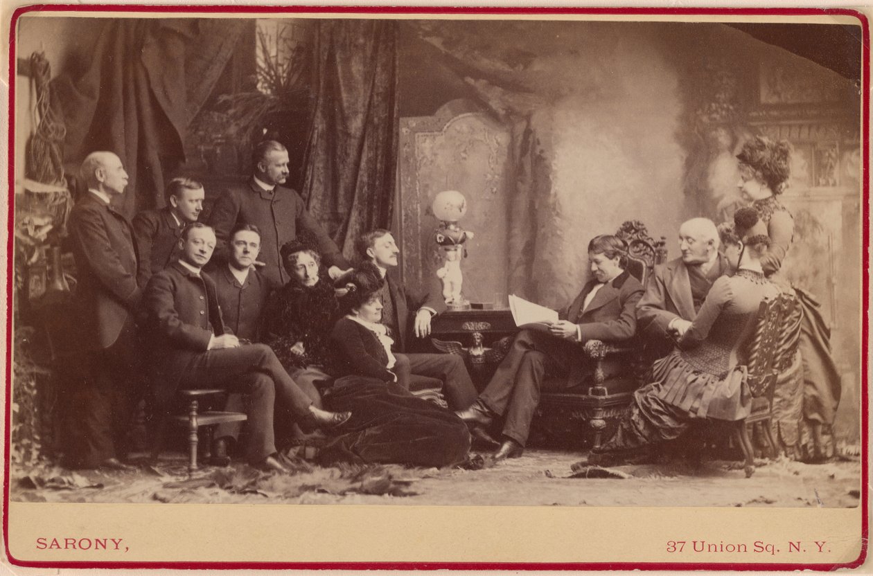 Zespół teatralny Augustina Dalyego autorstwa Napoleon Sarony