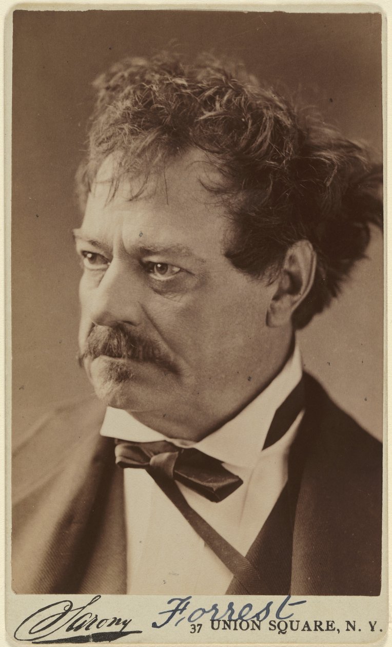 Edwin Forrest autorstwa Napoleon Sarony
