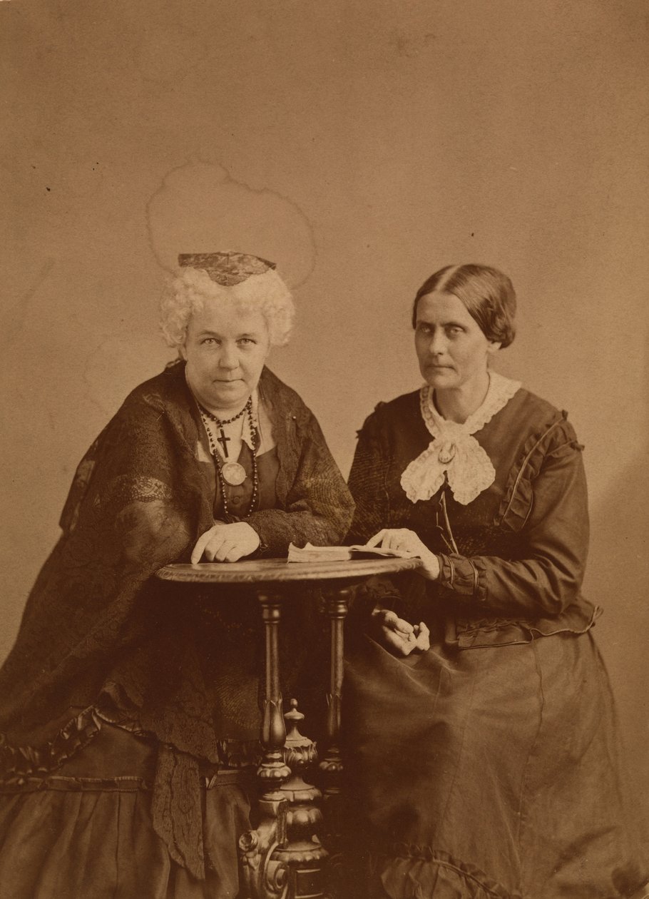 Elizabeth Cady Stanton i Susan B. Anthony autorstwa Napoleon Sarony