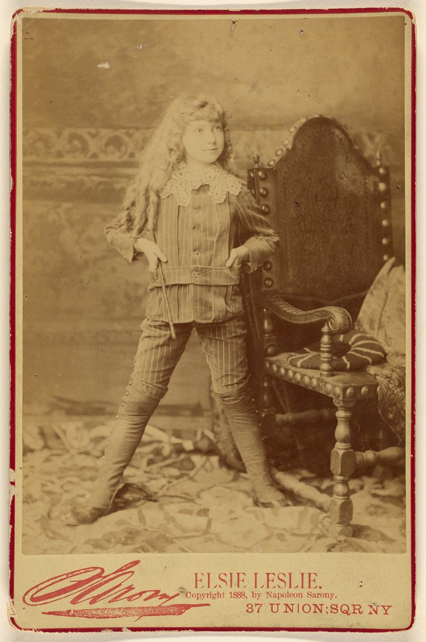 Elsie Leslie [als] Kleiner Lord Fauntleroy autorstwa Napoleon Sarony