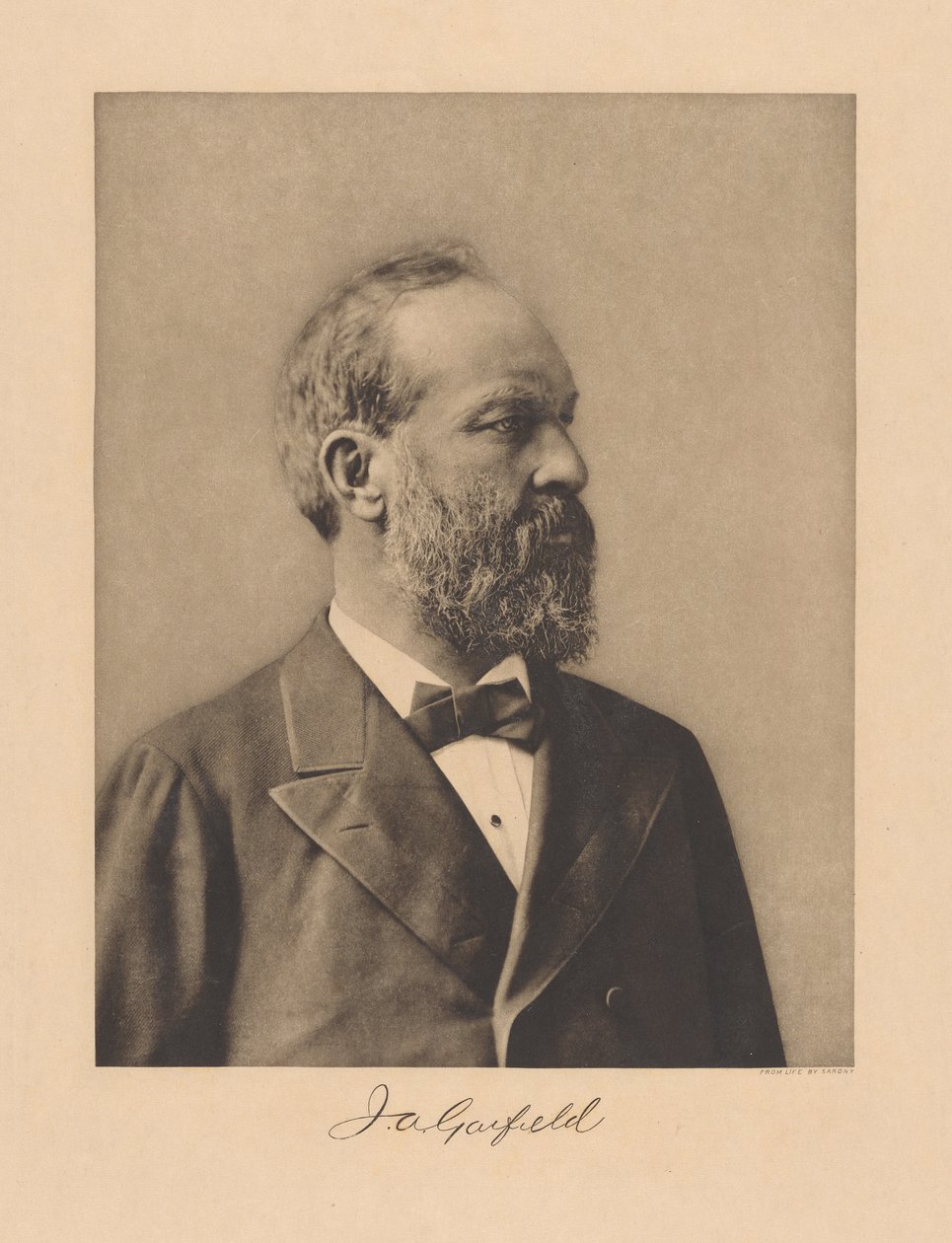 James Garfield autorstwa Napoleon Sarony