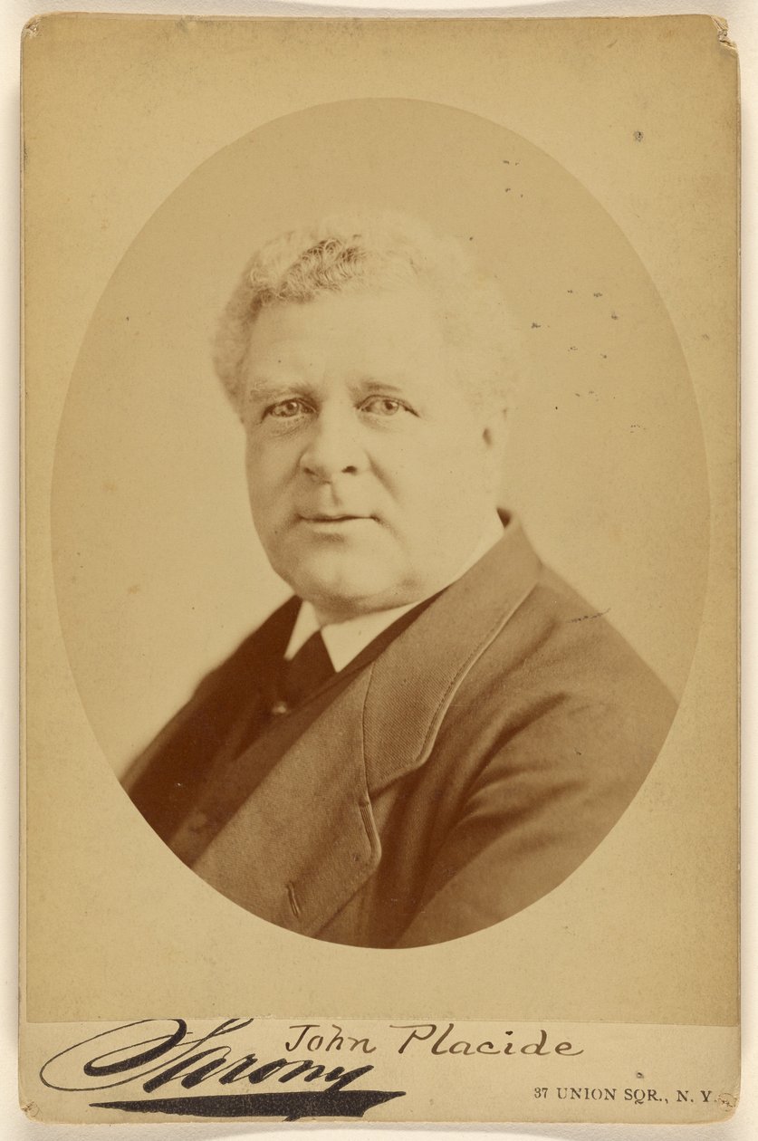 John Placide. Union Square Co. autorstwa Napoleon Sarony