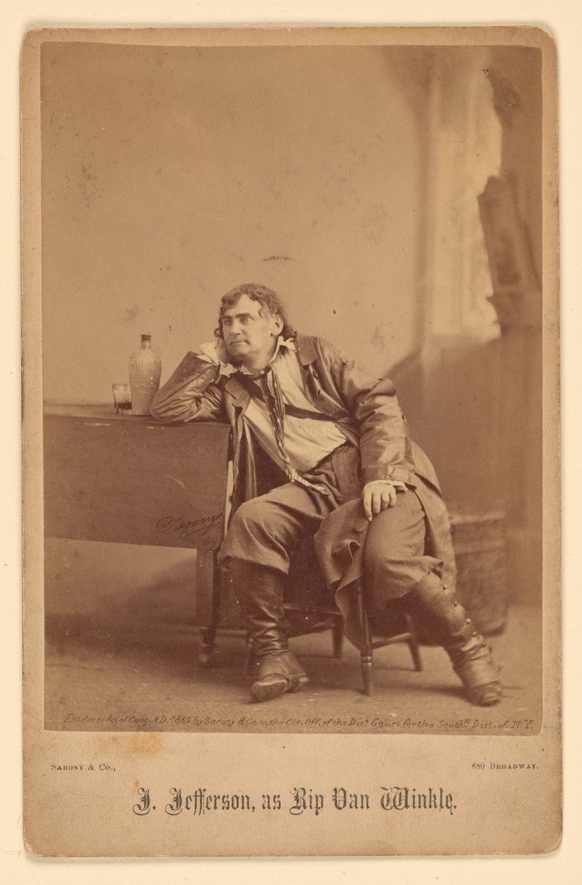 Joseph Jefferson autorstwa Napoleon Sarony