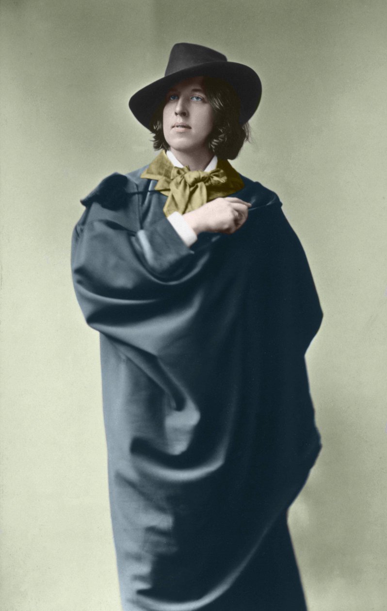 Oscar Wilde (1854 - 1900) ok. 1882 (zdjęcie) autorstwa Napoleon Sarony