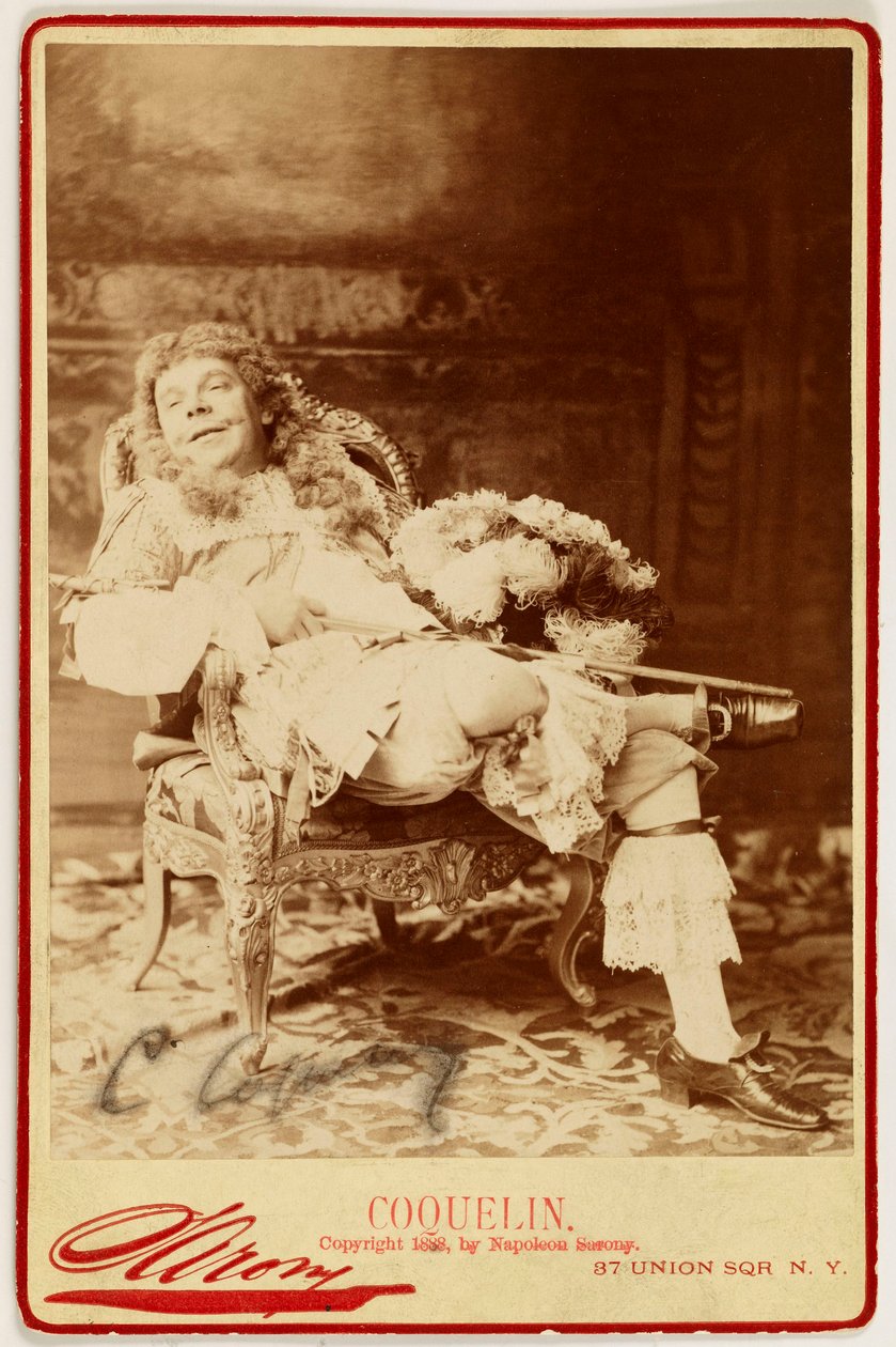 Porträt von Ernest Coquelin, genannt Coquelin cadet, (1848-1909), Schauspieler autorstwa Napoleon Sarony
