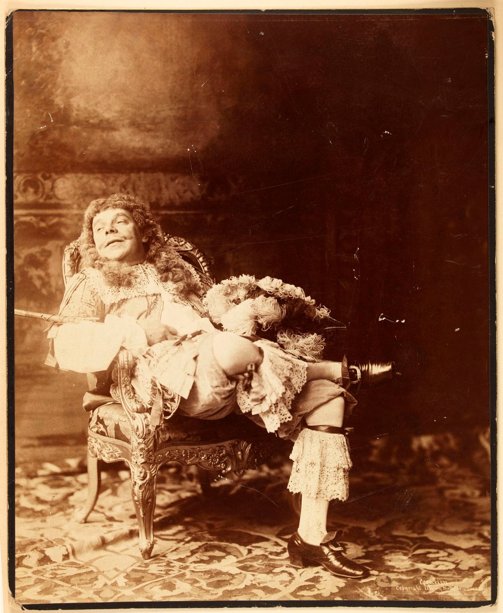 Porträt von Coquelin Ernest, genannt Coquelin cadet (1841-1909), Schauspieler autorstwa Napoleon Sarony