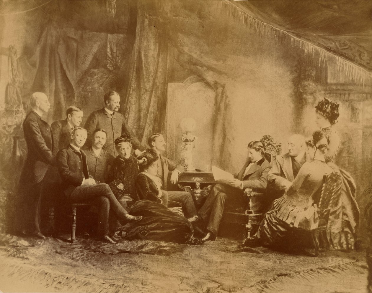 [Czytanie sztuki, aktorzy i aktorki Daly Company] autorstwa Napoleon Sarony
