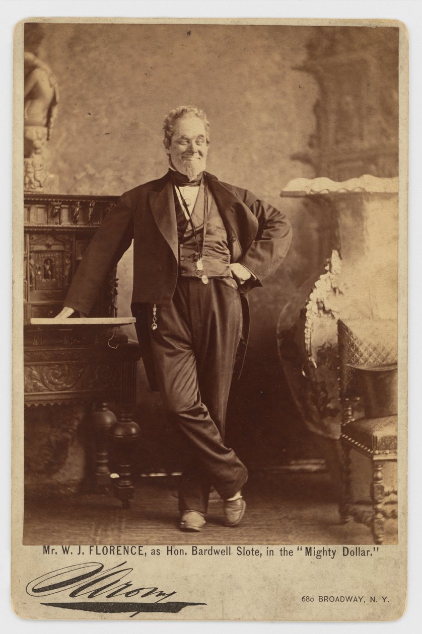 William Jermyn Florence autorstwa Napoleon Sarony