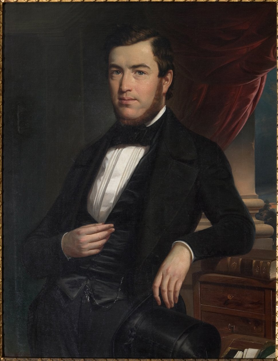 Portret dżentelmena (olej na płótnie) autorstwa Narciso Malatesta