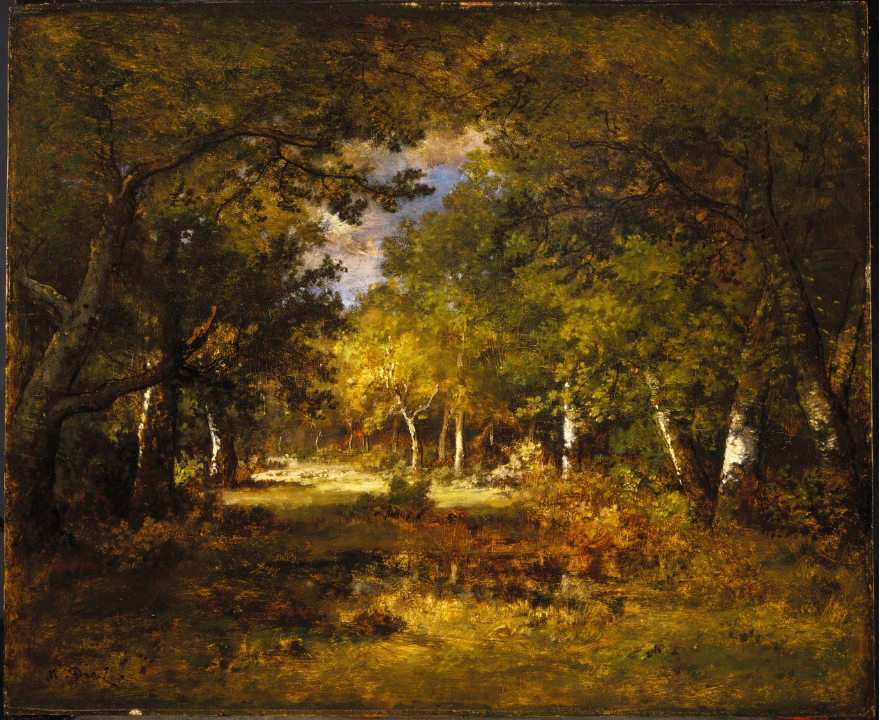 Scena leśna, ok.1844-60 autorstwa Narcisse Virgile Diaz de la Peña