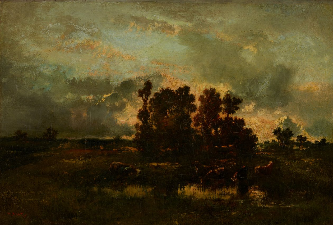 Mokre pastwisko, ok.1870 autorstwa Narcisse Virgile Diaz de la Peña
