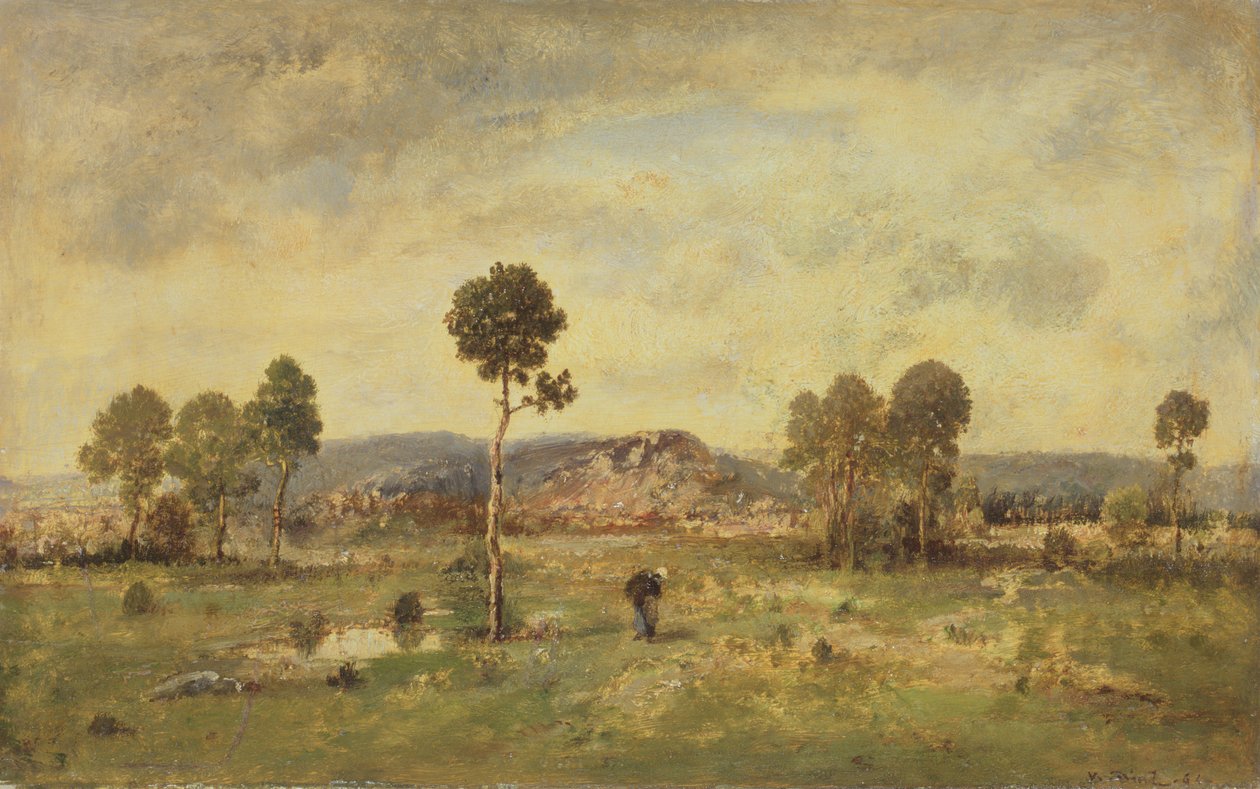 Pejzaż z sosną, 1864 autorstwa Narcisse Virgile Diaz de la Peña