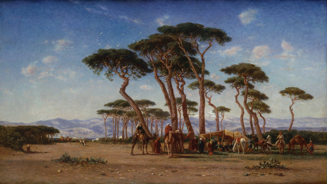 Obóz Arabów autorstwa Narcisse Berchere