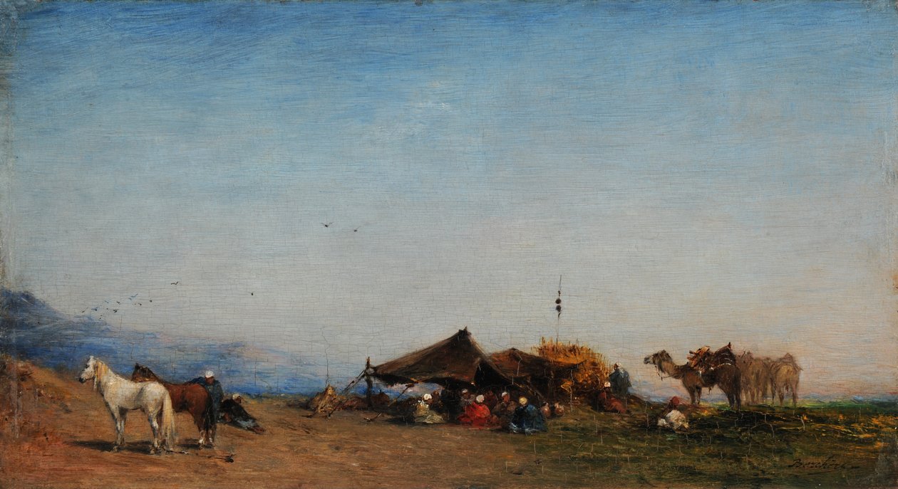 Obóz arabski autorstwa Narcisse Berchere