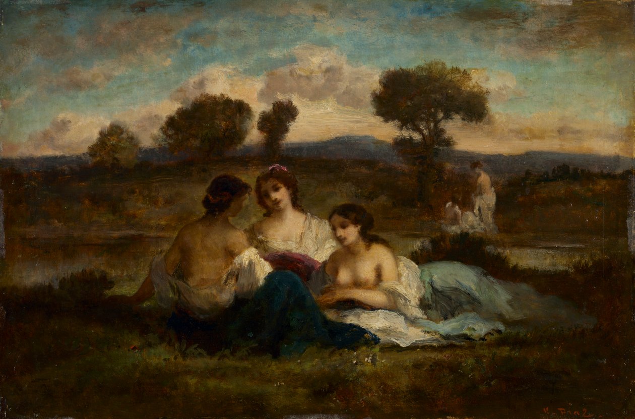 Kąpiących się, po 1847 r. autorstwa Narcisse Diaz de la Pena
