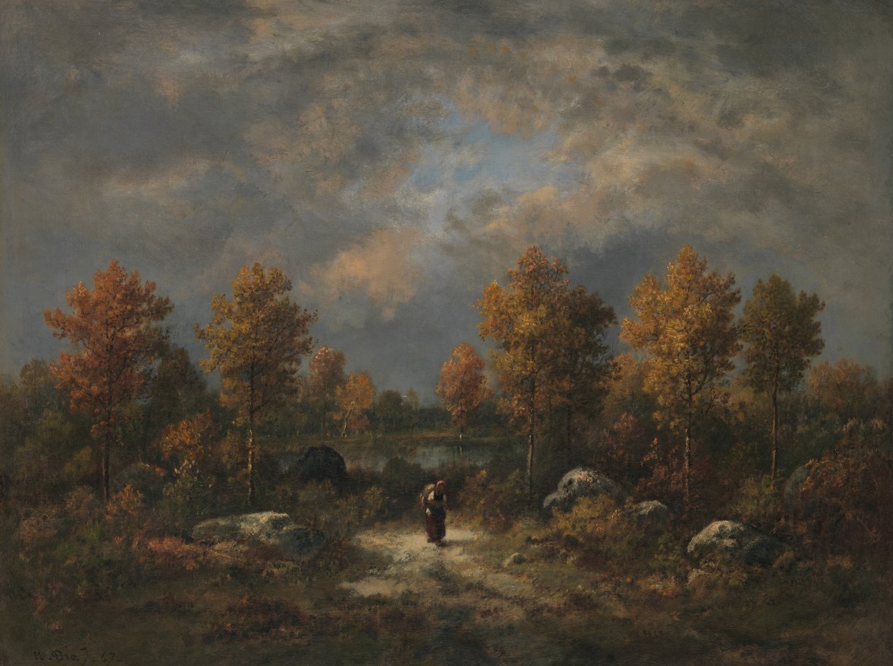 Jesień: staw leśny, 1867. autorstwa Narcisse Virgile Diaz de la Peña