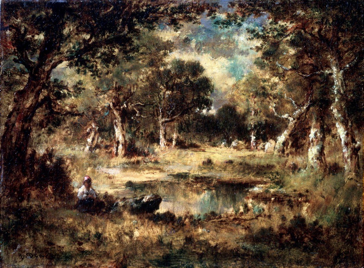 Leśne bagno, 1870. autorstwa Narcisse Virgile Diaz de la Peña