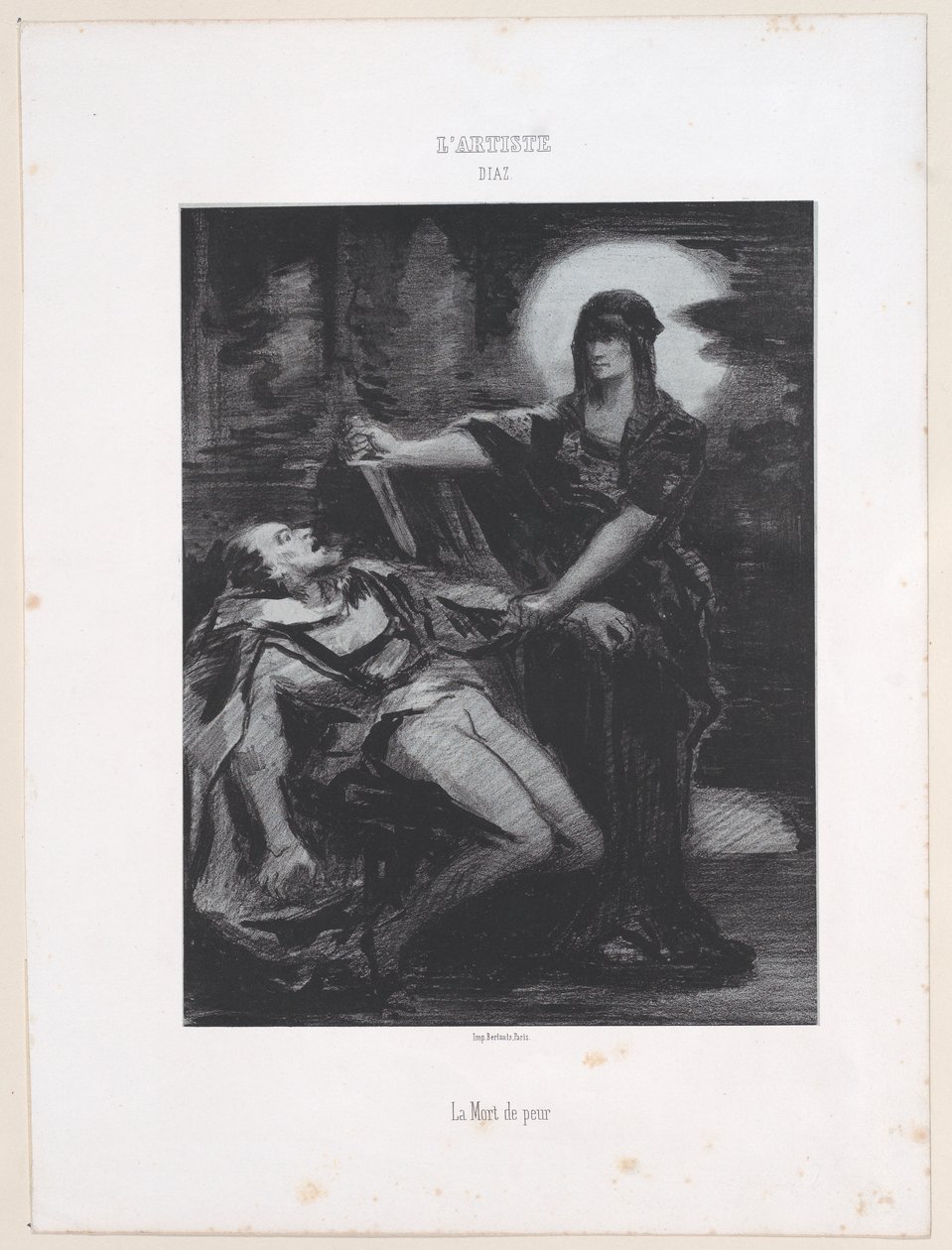 Śmierć strachu, 1830-76., 1830-76. autorstwa Narcisse Virgile Diaz de la Peña
