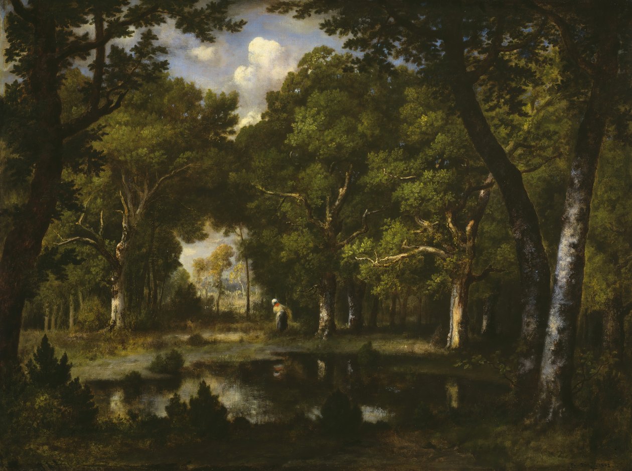 Staw w lesie, 1862. autorstwa Narcisse Virgile Diaz de la Peña